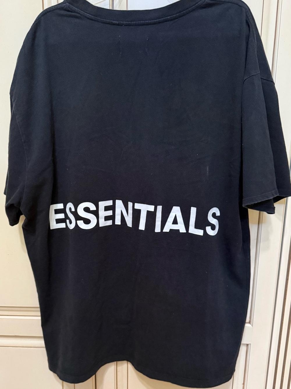 Fear of God ESSENTIALS Black Short Sleeve Logo Tee